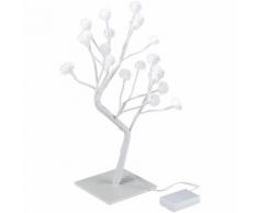 Albero luminoso LED 45cm Illuminazione Fiocchi di neve bianco caldo Albero di Natale Decorazione
