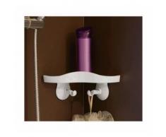MENSOLA ANGOLARE da BAGNO con VENTOSA MAURER 203x203 mm