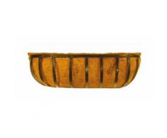 Balconiera Fioriera Gdlg Fibra Cocco Rettangolare Struttura Ferro 50Cm Conf. 6Pz