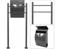 Set Supporto Cassetta posta V5 antracite Mailbox Buca delle Lettere