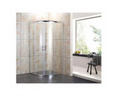Box Doccia Tondo Semicircolare Vetro Cristallo 80x80 90x90 Angolare Scorrevole 80x80