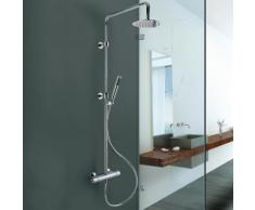 Colonna doccia Jacuzzi con miscelatore termostatico soffione 20cm e doccetta