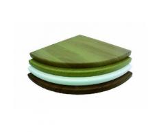 Mensola In Legno Ad Angolo Cm 35 X 35 X 2,5 Noce