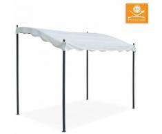 Gazebo 3x2 metri giardino acciaio ingresso bar hotel PERGOLA uv | Nero