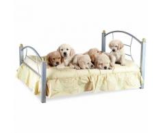 Letto cuccia per cani e gatti B236 SNOOPY in ferro battuto 91 x 70 x 14.5 cm