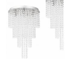 Design Plafoniera Finto Cristallo Alluminio Plafoniera Lampadario