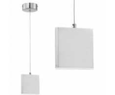 Lampada di design a sospensione con luci LED Lampada color cromo Acciaio inox Slim Line una fiamma