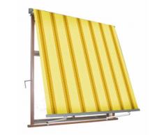 Tenda Da Sole Avvolgibile A Caduta Con Braccetti 3x2,45 M Per Finestra Balcone Beige/ocra