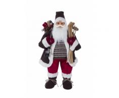 BABBO NATALE ALTEZZA 81 CM STATURA PUPAZZO DECORAZIONE NATALIZIA PER ALBERO