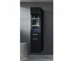 Armadietto Rio 131 cm altezza nero lucido - Mobiletto, armadietto per il bagno, armadio mobili