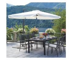 OMBRELLONE DA GIARDINO CON PALO LATERALE ANTRACITE 3 X 2 METRI