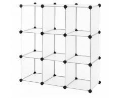Armadio per guardaroba scaffale per il bagno scarpiera credenza comò Bianco LPC115