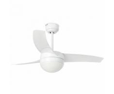 Easy ventilatore da soffitto 3 pale 2x15w colore bianco 33415 (102624)