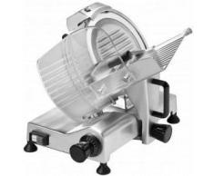 Affettatrice a Gravità - Diametro Ø Lama 250 mm - Potenza 150 W - Dimensioni piano di appoggio 380x250 mm - Alluminio Anodizzato - Modello S250