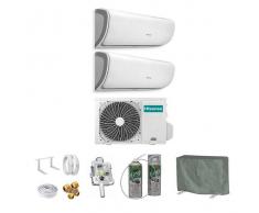 Hisense Finanziamento Tasso Zero Condizionatore Hisense Dual Split Inverter 9+12 9000+12000 Btu A+++ R-32 Silentium