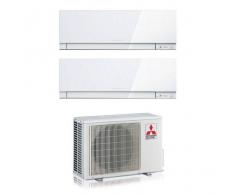 Mitsubishi Condizionatore Mitsubishi Dual Split Inverter 12+12 12000+12000 Btu A++ Kirigamine Zen White Mxz-2d53va