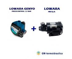 Kit Autoclave Elettropompa Periferica Lowara Pm 16 0,4 Hp 0,3 Kw + Press Control Lowara Genyo 8a/f15 1,5 Bar