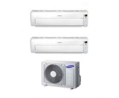 Samsung Condizionatore Samsung Dual Split Inverter 7000+7000 7+7 Btu Ar7000m Wi-Fi A++ Aj040fcj2eh/eu
