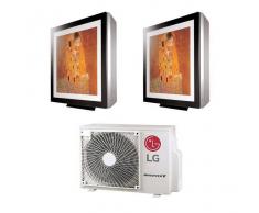 LG Condizionatore Con Inverter Lg Dual Split Art Cool Gallery 9+12 9000+12000 Btu In R32 A++ Mu2r17