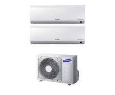 Samsung Condizionatore Samsung New Style Plus Dual Split 9000+9000 9+9 Btu Inverter Aj050fcj2eh/eu A++