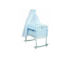 Culla a Dondolo con Velo - Collezione Milky di Picci - Celeste