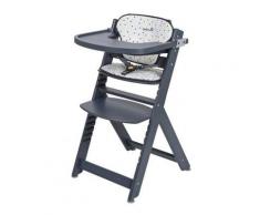 Seggiolone evolutivo in legno Timba con cuscino - Safety 1st - Grey Patches