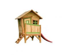 Casetta da giardino in Legno Sbilenca con Scivolo Basso - Axi