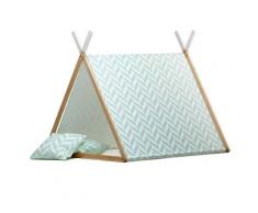 Tenda Gioco 2-in-1 Herringbone Tropical Collection - Wigiwama - Menta