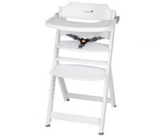 Seggiolone Evolutivo in legno Timba con Vassoio - Safety 1st - White