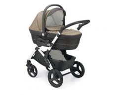Passeggino Trio Telaio Dinamico Up BIANCO + Kit tessile SMART - CAM - Sabbia