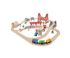 Set Pista Treno a Doppio Anello - Hape Toys