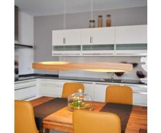 Lampada a sospensione LED Lian con legno