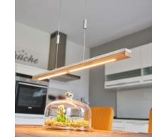 Lampada a sospensione LED Kati legno calcestruzzo