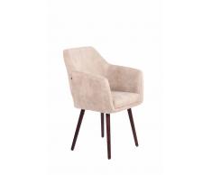 Timwood Experience Sedia pranzo UTRECHT in similpelle vintage, panna CLP, panna, altezza seduta