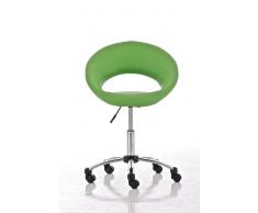 CLP Sgabello con ruote Rio de Janeiro, verde , verde, altezza seduta