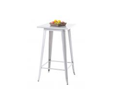 CLP Tavolo bar alto Logan 60x60,106 cm, argento , argento