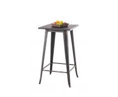 CLP Tavolo bar alto Logan 60x60,106 cm, nero/oro , nero/oro