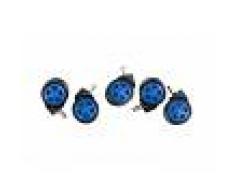 Set 5x Rotelle Sedia Ufficio , nero/blu CLP, nero/blu, altezza seduta