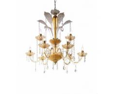 Ciciriello Lampadario Goccia Ambra 9 Luci