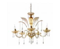 Ciciriello Lampadario Goccia Ambra 5 Luci