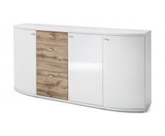 JUSTyou Mirales Credenza Bianco | Rovere Wotan