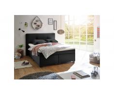 JUSTyou Annapolis Letto Vi-Spring 140x200 cm Nero