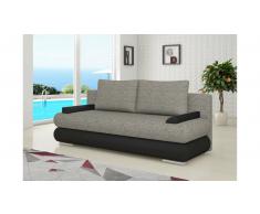 JUSTyou Milo Divano Letto 95x205x90 Nero Grigio