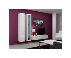 JUSTyou Set Vago X Parete attrezzata Bianco