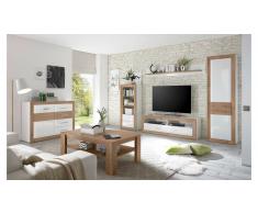 JUSTyou Ginevra Soggiorno completo Bianco | Quercia