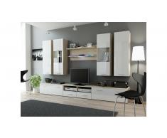 JUSTyou Set Dream II Parete attrezzata Bianco