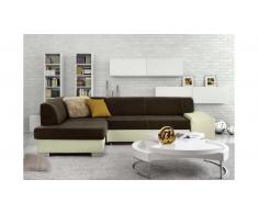 JUSTyou Mepol Divano angolare Marrone Beige