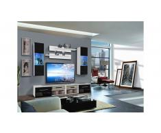 JUSTyou INVONTO C II Parete attrezzata Bianco Nero