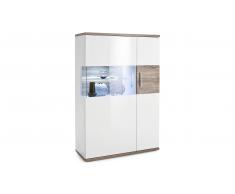 JUSTyou Indio Credenza Bianco | Rovere Stirling