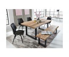 JUSTyou Ritas Tavolo da pranzo Quercia 100x220 Nero